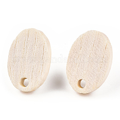 Ash Wood Stud Earring Findings&nbsp;EJEW-N017-011-01