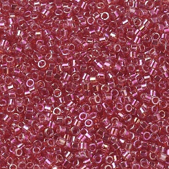 MIYUKIデリカビーズ  シリンダー  日本製シードビーズ  11/0  透明色ab  （db0172)透明な赤いab  1.3x1.6mm  穴：0.8mm  約100000個/500g&nbsp;SEED-MY11-DB0172