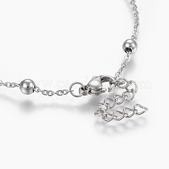 Tarnish Resistant 304 Stainless Steel Anklets&nbsp;AJEW-H013-01P