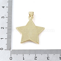Brass Micro Pave Clear Cubic Zirconia Pendants&nbsp;KK-Q813-15G