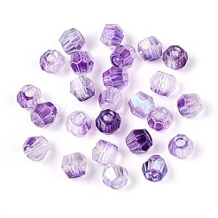 Transparent Spray Painted Glass Beads&nbsp;X1-EGLA-N018-4mm-01