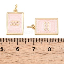 Brass Enamel Pendants&nbsp;KK-CBA62C2-01C