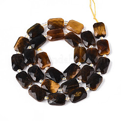 Natural Tiger Eye Beads Strands&nbsp;G-T139-79