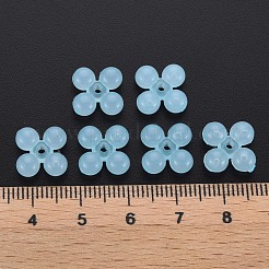 透明なアクリルビーズ  染め  [10]の形  ライトスカイブルー  13x13x5mm  穴：1.5mm  約1510個/500g&nbsp;MACR-S373-02E-08