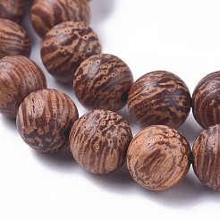 Wood Beads Strands&nbsp;WOOD-F008-03-C