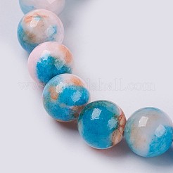 Natural Jade Beaded Stretch Bracelet&nbsp;BJEW-P214-10-6mm
