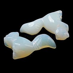 Opalite Carved Squirrel Figurines&nbsp;DJEW-D012-01H