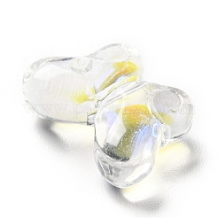 Transparent Baking Paint Glass Beads&nbsp;GLAA-F115-01E