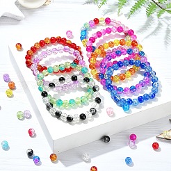 DIY Round Glass Beads Bracelets Jewelry Making Kits&nbsp;DIY-YW0010-59
