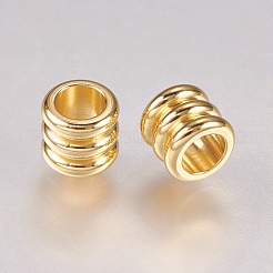 201ステンレスビーズ  コラム  18KGP本金メッキ  5x4.5mm  穴：3mm&nbsp;STAS-G173-01G-C