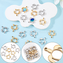 20Pcs 2 Colors Stainless Steel Pendants&nbsp;STAS-SC0021-04