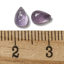 天然石アメジストカボション  ティアドロップ  6x4x2.5mm&nbsp;G-Q173-02A-01