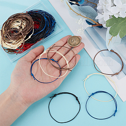 100Pcs 5 Colors Waxed Polyester Cord Bracelets Making&nbsp;BJEW-DR00002