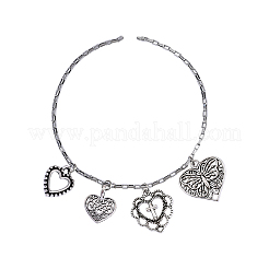 100pcs 10 Style Tibetan Style Alloy Charms&nbsp;TIBEP-CJ0001-39
