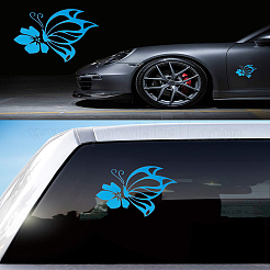 4 Sheets Butterfly PET Waterproof Car Stickers&nbsp;DIY-LP0006-05E