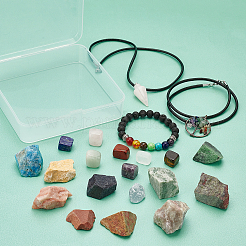 DIY Mixed Stone Chakra Jewelry Making Finding Kit&nbsp;DIY-CA0003-69