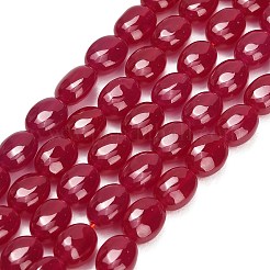 Lab Grown Red Corundum Beads Strands&nbsp;GG-CBAC488-02C
