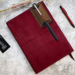 Cowhide Pen Pencil Holder Clip&nbsp;AJEW-WH20120-90A