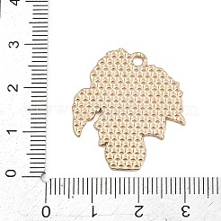 合金エナメルチャーム  植物チャーム  ライトゴールド  ティール  28x25.5x1.5mm  穴：2mm&nbsp;AL-CBA805A-01F