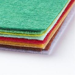 DIYクラフト用品不織布刺繍針フェルト  正方形  ミックスカラー  298~300x298~300x1mm  10個/セット&nbsp;DIY-JP0002-05