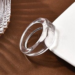 Kids Transparent Acrylic Glue on Ring Base&nbsp;LS-RJEW-P154-01A-02
