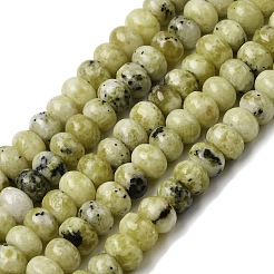 Natural Yellow Turquoise(Jasper) Beads Strands&nbsp;G-A280-A02-01