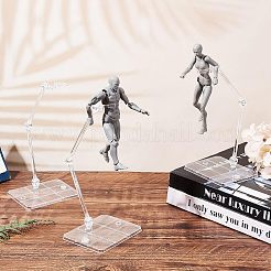 プラモデルサポート  モデル展示台  透明  9.25x7.3x0.46cm&nbsp;ODIS-WH0005-49