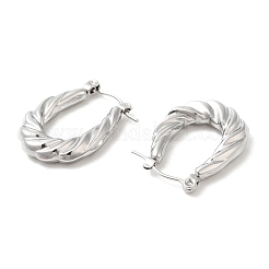 Non-Tarnish 304 Stainless Steel Hoop Earrings for Women&nbsp;STAS-D084-23P