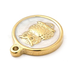 Ion Plating(IP) 304 Stainless Steel Enamel Pendants&nbsp;STAS-E177-07G