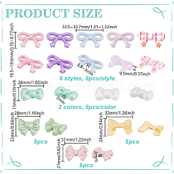 50Pcs 10 Styles Opaque Acrylic Beads Sets&nbsp;MACR-GA0001-12