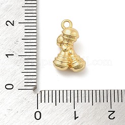 真鍮チャーム  骨のチャーム  ゴールドカラー  14.5x9x7mm  穴：1.5mm&nbsp;LS-KK-I380-12G
