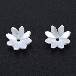 Resin Imitation Pearl Bead Caps&nbsp;RESI-N036-04-06