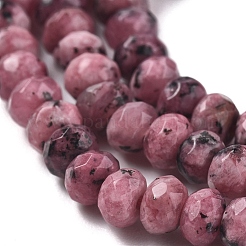 Dyed Natural Malaysia Jade Rondelle Beads Strands&nbsp;G-E316-2x4mm-38