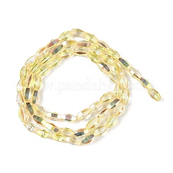 Electroplate Glass Beads Strands&nbsp;GLAA-Q101-03B-HP02