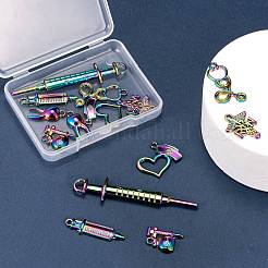 14Pcs 7 Style Alloy Pendants&nbsp;FIND-LS0001-26MC