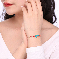 100色の合成ターコイズビーズ連売り10本  染め  クロス  ミックスカラー  20x15x4mm  穴：1mm  10個/カラー&nbsp;TURQ-AR0001-51