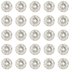 120Pcs Brass Rhinestone Spacer Beads&nbsp;RB-PA0001-03S-02