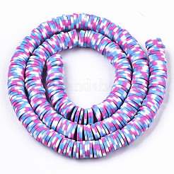 Handmade Polymer Clay Beads Strands&nbsp;CLAY-R091-8mm-01