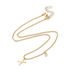Letter A~Z Pendant Necklaces&nbsp;NJEW-JN02837