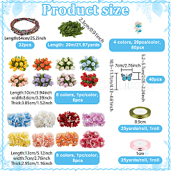 16Pcs Cloth Artificial Carnations Flower Bouquet&nbsp;AJEW-OC0016-36
