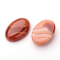 Natural Striped Agate/Banded Agate Oval Cabochons&nbsp;G-L394-02-30-20mm