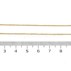 Brass Box Chain Necklaces for Women&nbsp;NJEW-G160-17G