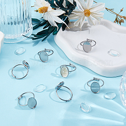 DIY Oval Finger Ring Making Kits&nbsp;DIY-ME0002-65
