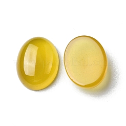 天然黄色の瑪瑙のカボション  オーバル  16x12x5mm&nbsp;G-A029-01-07