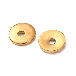 304ステンレススチールスペーサービーズ  イオンプレーティング（ip）  ディスク  18KGP本金メッキ  5x1mm  穴：1.2mm&nbsp;STAS-L318-02G-01
