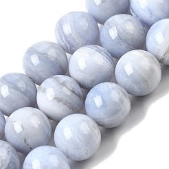 Natural Blue Lace Agate Beads Strands&nbsp;G-G344-A06-10mm