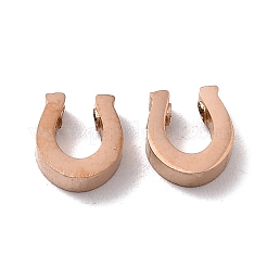 イオンプレーティング（IP）304ステンレススチールチャーム  馬蹄  ローズゴールド  9x8x3mm  穴：1.8mm&nbsp;STAS-F271-12RG