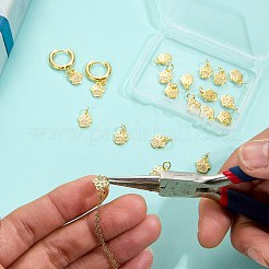 20Pcs Brass Micro Pave Cubic Zirconia Charms&nbsp;ZIRC-SZ0005-27