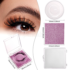 Portable Clear Rectangle Empty Eyelash Case&nbsp;CON-WH0086-077