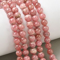 Natural Argentina Rhodochrosite Beads Strands&nbsp;G-L554-03A-02